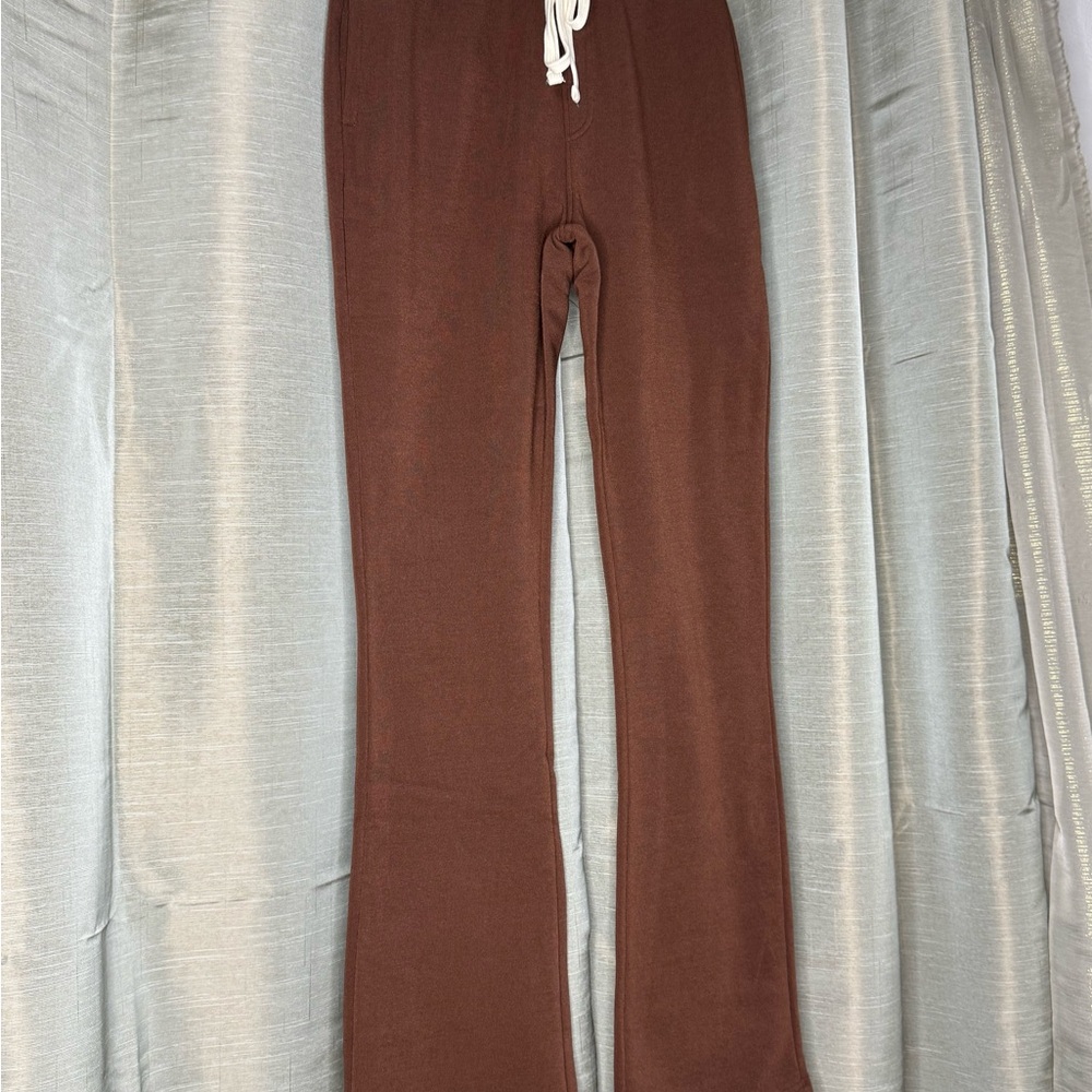 Brown Stack Sweatpants With Drawstring - image 3